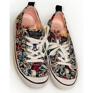 Skechers Bobs B Wild Happy Yappy Happy Canvas Sneakers Women’s Size 7.5